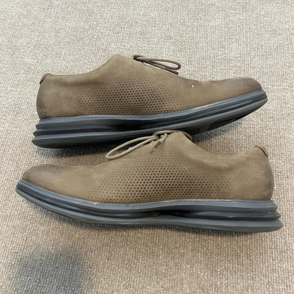 Cole Haan OriginalGrand‎ Shoes Mens Size 13 M Brown Nubuck Derby Dress C33812